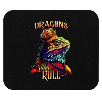Discover Dragons Rule Royal Beardie With A Mouse Pads