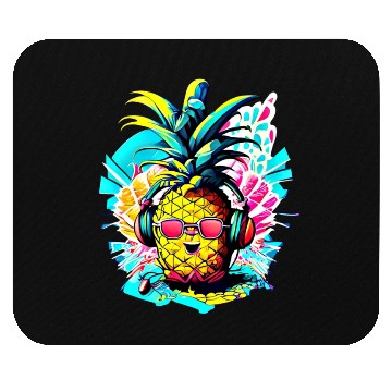 Discover Tropic Beats: Pineapple Party Vibes Mouse Pads