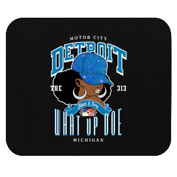Discover 313 Detroit Area Code Unapologetically Mouse Pads