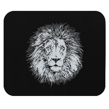 Discover Lion face Mouse Pads