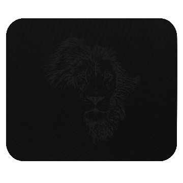 Discover Lion Face in Africa shape Mouse Pads