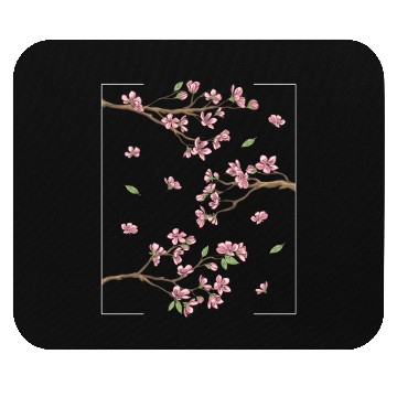 Discover Aesthetic Japanese Style Cherry Blossom Tree Sakur Mouse Pads