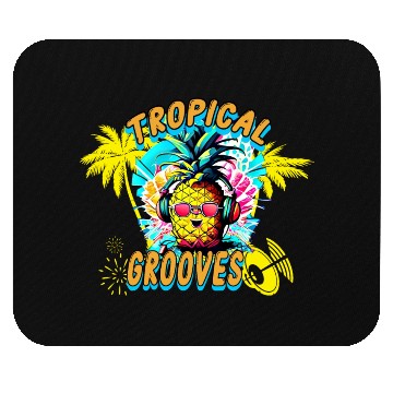 Discover Tropical Grooves, Summer Party Mouse Pads