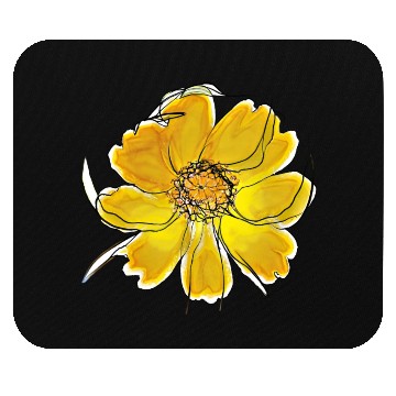 Discover Radiant Yellow Blossom Flower Mouse Pads