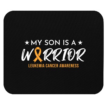 Discover Son Warrior Leukemia Cancer Mouse Pads