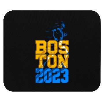 Discover 2 Sided Boston 2023 Marathon Training Qualified Mouse Pads