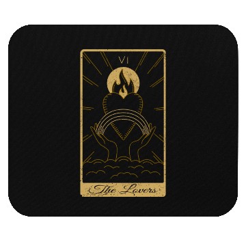 Discover Tarot Card The Lovers Occult Gothic Halloween Mouse Pads