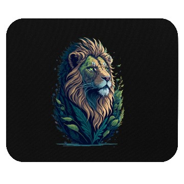 Discover Vintage Epic Nature Lion Design Mouse Pads