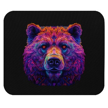 Discover Neon Grizzly Mouse Pads