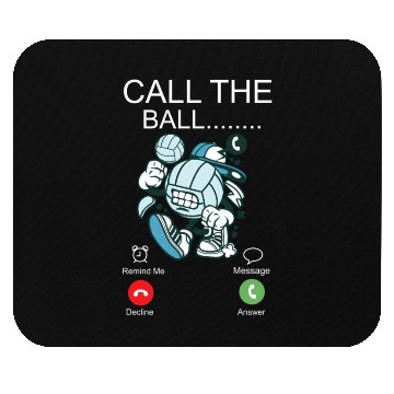Discover Volleyball Player Team Phone Display Call The Ball Mouse Pads