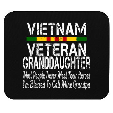 Discover US Army Vietnam Veteran Granddaughter Mouse Pads