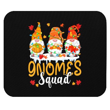 Discover Gnomes Squad Cute Thanksgiving Light Autumn Three Mouse Pads