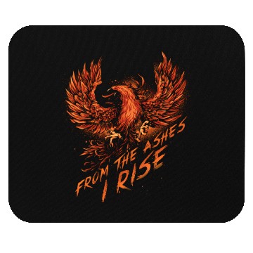 Discover From The Ashes I Rise Motivational Phoenix Mouse Pads