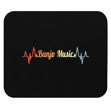 Discover Banjo Music ECG Heartline Banjo Instructor Mouse Pads
