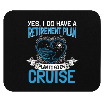Discover Cruising Vacation Retiree Cruise Ship Retiret Plan Mouse Pads