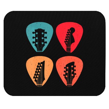 Discover Guitar Head Guitar Player Mouse Pads