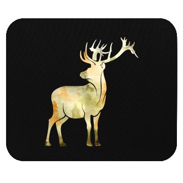 Discover Cute Hello Fall Deer Autumn Lover Animal Leaf Mouse Pads