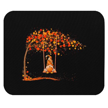 Discover Happy Fall Y'all Gnomes Pumpkin Autumn Vibes Mouse Pads