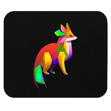 Discover Tangram Fox Mouse Pads