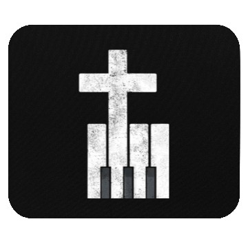 Discover Piano Cross Christian Pianis Mouse Pads
