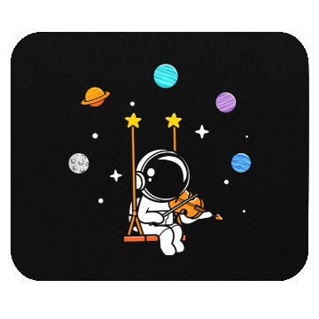 Discover Astronaut Violin Player Violinist Viola Classical Mouse Pads