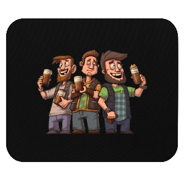 Discover Brew Crew: Unleashing the Beer Gang's Spirit Mouse Pads