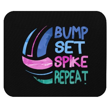 Discover Volleyball Bump Set ke Repeat Blue Purplen Mouse Pads