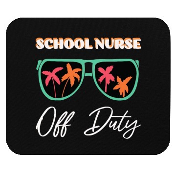Discover school nurse off duty Mouse Pads