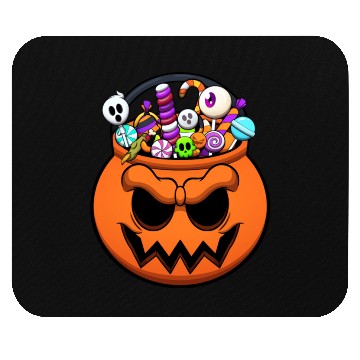 Discover Halloween Trick Or Treat Candy Mouse Pads