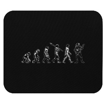 Discover Guitar-Player Evolution Guitar Mouse Pads