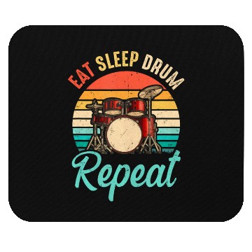 Discover Eat Sleep Drum Repeat Drummer Drumming Band Lover Mouse Pads