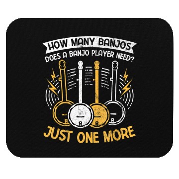 Discover Bluegrass Musician How Many Just One More Banjo Mouse Pads