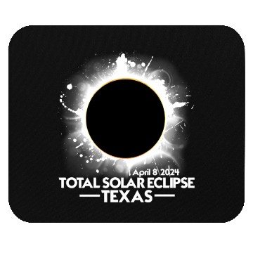 Discover Texas Total Solar Eclipse 2024 April 8 America Tot Mouse Pads