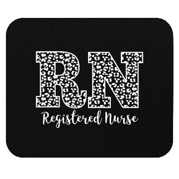Discover Registered Nurse Rn Leopard Nursing School Nurse Mouse Pads