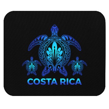 Discover Vintage Costa Rica Ocean Blue Sea Turtle Mouse Pads