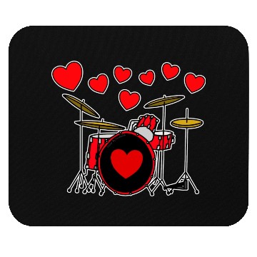 Discover Valentines Drummer Drum Teacher Wedding Musician Mouse Pads