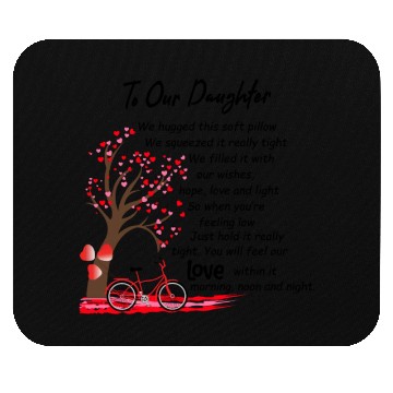 Discover Bommex Daughter Gifts from Mom Dad Throw Pillow Mouse Pads
