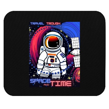 Discover Astronaut Space and Time Mouse Pads