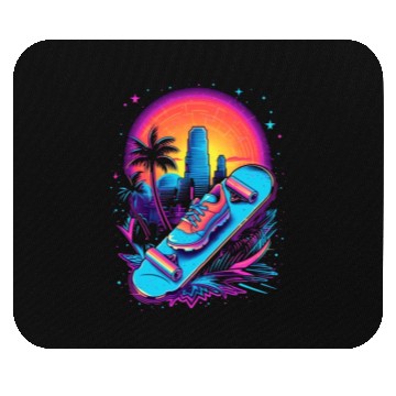 Discover Skateboarding Skateboard Skates 80s 90s Retro Mouse Pads