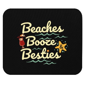 Discover Beaches booze besties Mouse Pads