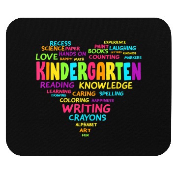 Discover Heart Kindergarten Team Teacher Student Back To Mouse Pads