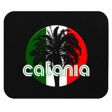 Discover Catania Italy Flag Native Palm Tree Italian Mouse Pads
