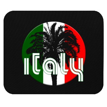 Discover Italy Flag Native Palm Tree Italian Mouse Pads