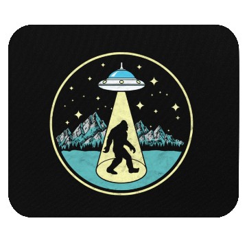 Discover Bigfoot Abduction Sasquatch Ufo Alien Mouse Pads