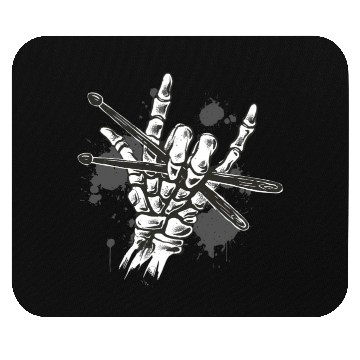 Discover eleton Hand With Drumstic Drummer Mouse Pads
