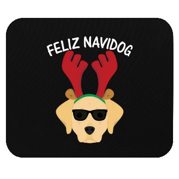 Discover Feliz Navidog Navidad Labrador Retriever Mouse Pads