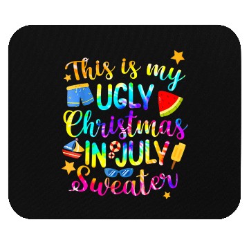 Discover This Is My Christmas In July Sweater Summer Mouse Pads