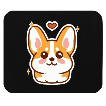 Discover Kawaii Corgi Dog Lover Puppy Retro Mouse Pads