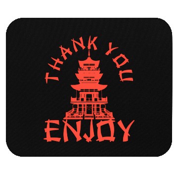 Discover Chinese Take Out Thank You Enjoy Food Asian Mouse Pads
