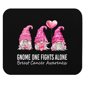 Discover Gnomes In October We Wear K Gnome Breast Cancer Aw Mouse Pads